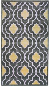 Covor galben/gri lavabil 180x120 cm - Vitaus