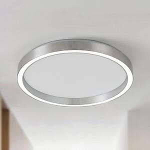 Lucande Plafonieră LED Rotundo, Ø 40 cm, aluminiu, dimabil, reglabil, Metalic, Camera de zi / sufragerie, Plastic, Modern