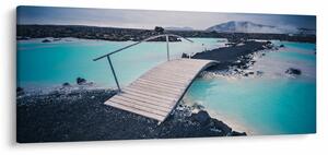 Tablou cu pod din lemn (120x50 cm)