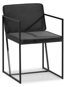 Scaun Concept 55 169 Gri, 79x52x62cm, Tapiterie, Metalic, Cotiere, Mobilier deja asamblat