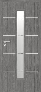 Foaie de ușă Classen stejar grigio Discovery 10 MDF 203,5x64,4 cm dreapta 3 balamale