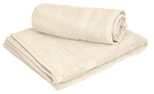 1x prosop de baie CLARYSSE ELEGANCE 70x140 cm + 1x prosop de maini CLARYSSE 60x110 cm 100% bumbac, crem