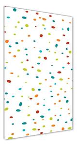 Tablou sticlă puncte colorate