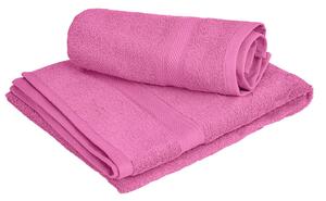 1x prosop de baie CLARYSSE ELEGANCE 70x140 cm + 1x prosop CLARYSSE 60x110 cm 100% bumbac, roz
