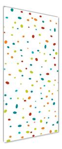 Tablou sticlă puncte colorate