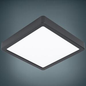 Panou cu LED integrat Fueva5 16,5W 1800 lumeni 21x21 cm, montaj aplicat, lumină caldă, negru