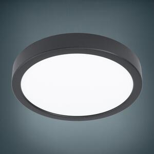 Panou cu LED integrat Fueva5 16,5W 1800 lumeni Ø21 cm, montaj aplicat, lumină caldă, negru