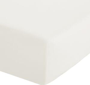 Cearceaf crem din bumbac percale cu elastic 150x200 cm Easy Iron Percale – Catherine Lansfield