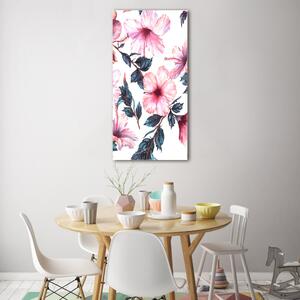 Tablou Printat Pe Sticlă hibiscus