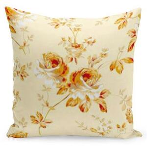 Față de pernă confortabilă în design vanilat cu flori 40x40 cm
