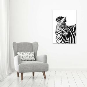 Tablou pe pânză canvas Zebra în zăpadă