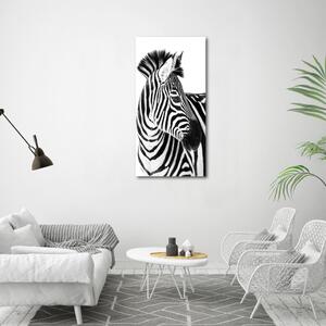 Tablou pe pânză canvas Zebra în zăpadă
