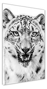 Tablou sticlă acrilică leopard de zăpadă