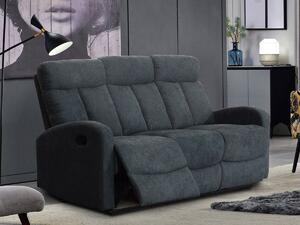 Sofa recliner Miramar 113 Gri, 181x94x100cm, Tapiterie, Picioare: Metalic