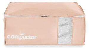 Cutii de depozitare pentru haine 3 buc. din plastic cu vacuum 65x45x27 cm Pink Edition – Compactor