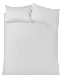 Lenjerie de pat albă din bumbac satinat pentru pat dublu, extinsă 230x220 cm Cotton Sateen – Bianca