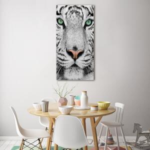 Tablou Printat Pe Sticlă tigru alb