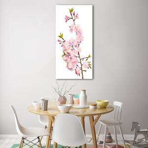 Fotografie imprimată pe sticlă flori de cireș