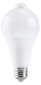 Bec cu senzor miscare, 12W, soclu E27, lumina alb rece