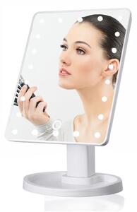 Oglinda Cosmetica AT PERFORMANCE® cu Iluminare LED, include 22 de Led-uri Puternice, Functie pentru Reglarea Intensitatii luminii, Reglarea inclinarii