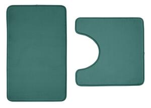 Covorașe de baie verzi pentru WC 2 buc. din spumă cu memorie 50x80 cm Anti-Bacterial – Catherine Lansfield