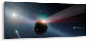 Tablou cu planetă mică (120x50 cm)