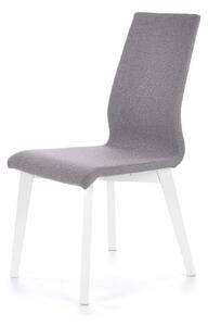 Scaun tapitat Focus, gri/alb, stofa clasica/lemn de fag, 45X61X94 CM