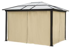 Outsunny Pavilion de Lux din Aluminiu Cort pentru Gradina 3x3.6x2.65m