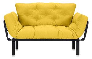 Canapea Extensibilă 2 locuri SUNNY, pentru terasă, 155x70x85 cm, Galben-Enjoy