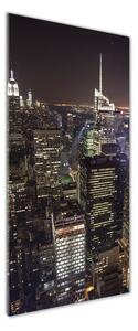 Fotografie imprimată pe sticlă New York, pe timp de noapte