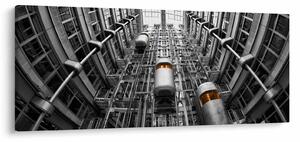 Tablou cu lift în clădire (120x50 cm)
