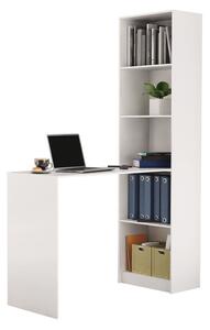 Drohmo R50, combinație etajeră și birou, alb