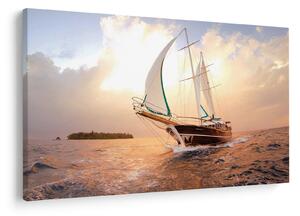 Tablou cu iaht (90x60 cm)