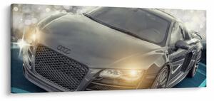 Tablou cu Audi - gri (120x50 cm)