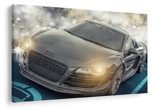 Tablou cu Audi - gri (90x60 cm)