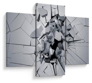 Tablou abstracție 3D (90x60 cm)