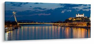 Tablou cu Bratislava și palat (120x50 cm)