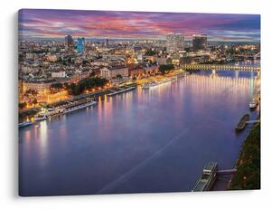 Tablou cu orașul Bratislava cu râu (70x50 cm)