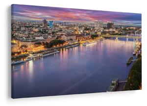 Tablou cu orașul Bratislava cu râu (90x60 cm)