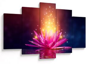 Tablou cu lotus pe apă (150x105 cm)