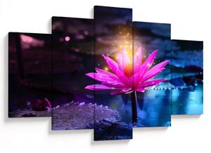 Tablou cu lotus pe apă (150x105 cm)