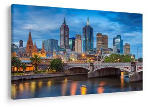 Tablou cu orașul Melbourne (90x60 cm)