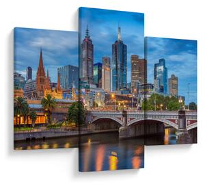 Tablou cu orașul Melbourne (90x60 cm)