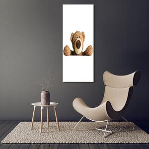 Fotografie imprimată pe sticlă ursuleț