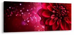 Tablou cu floare roșie (120x50 cm)