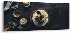 Tablou cu desert pe masă (120x50 cm)