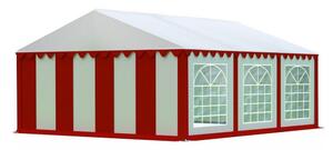 Cort de petrecere solid și de înaltă calitate, de culoare roșie și albă 5m x 6m