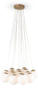 Brilagi - Lustră suspendată cu cablu GLOBE 15xE14/15W/230V albă