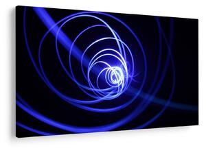 Tablou cu spirale albastre (90x60 cm)