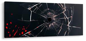 Tablou abstract - sticla spartă (120x50 cm)